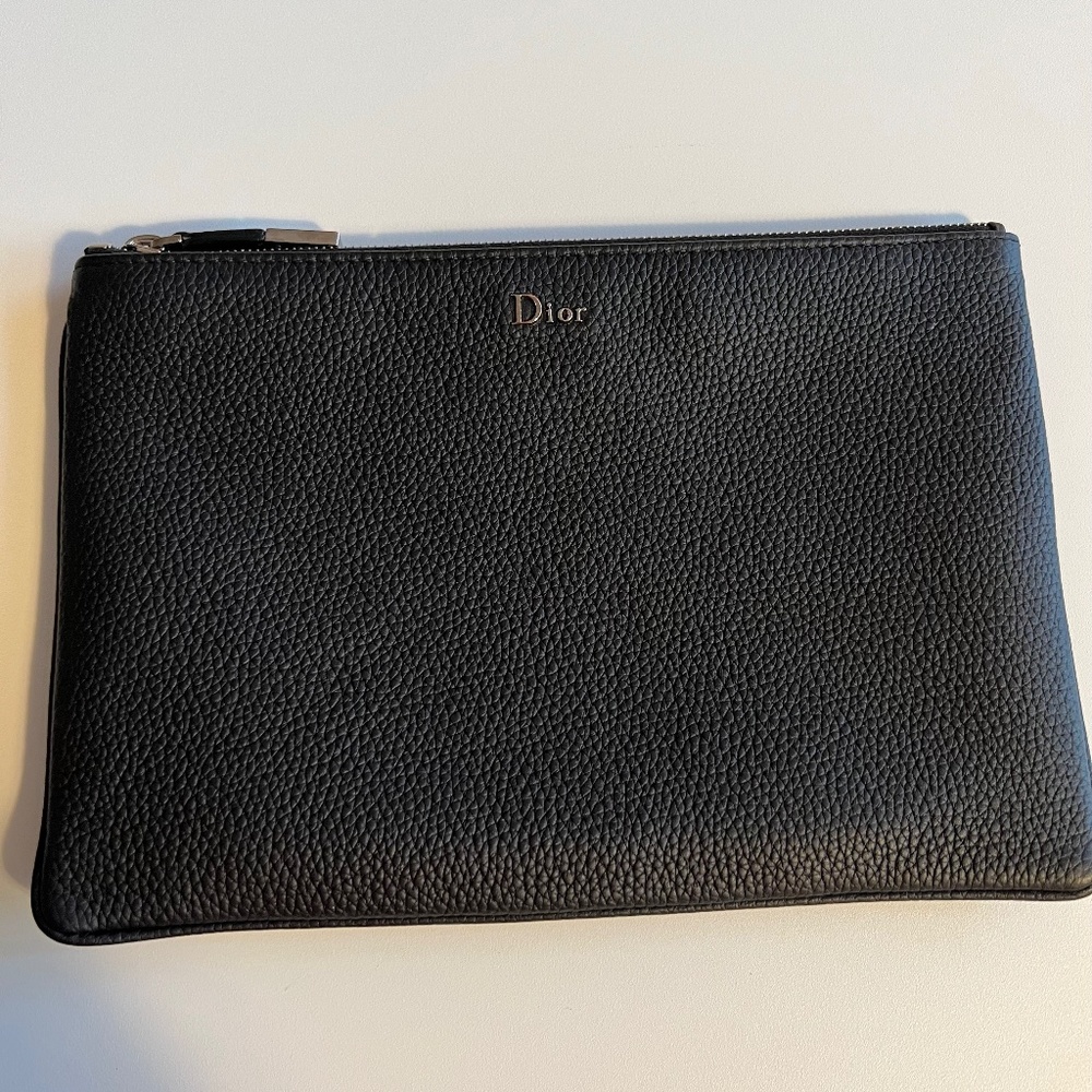 Dior Calfskin Leather Pouch
